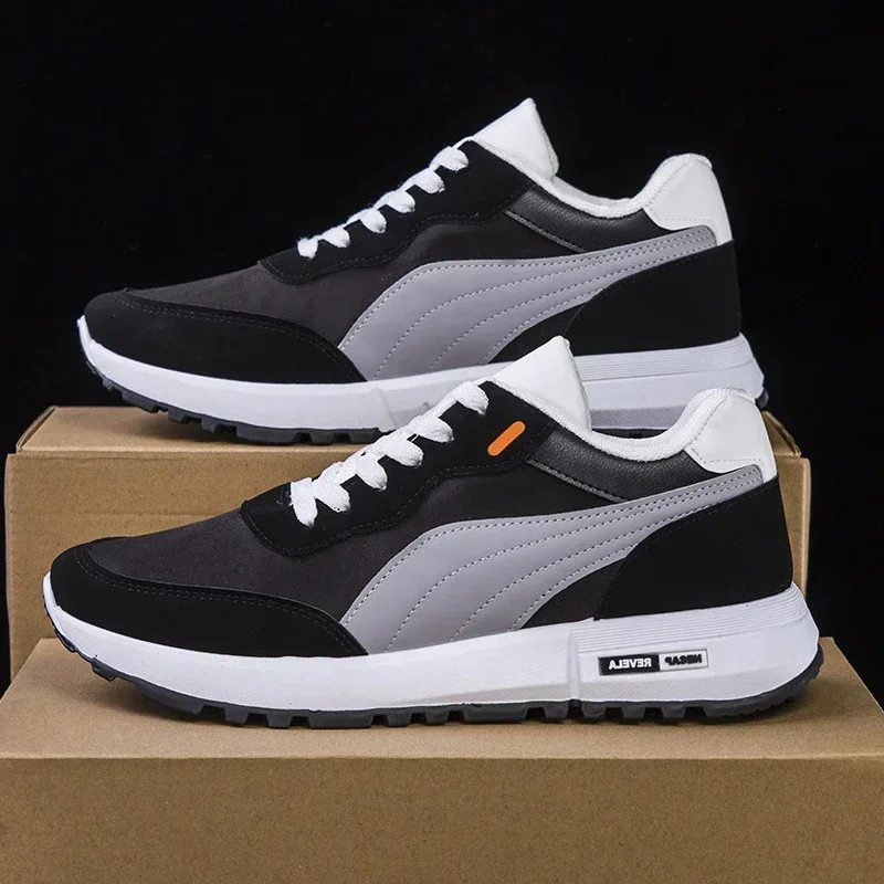 Spring New China-Chic Fan Men's Shoes Youth Soft Soled Light Sneakers Low Top Casual Shoes Student Anti Slip Running Shoes