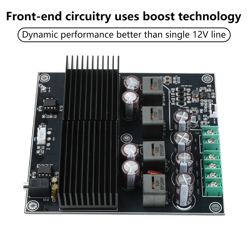HIFI DualCore TPA3255 스테레오 앰프 모듈 2 채널 600W + 600W 디지털 전력 증폭기 DC19-50V 클래스 D 오디오 앰프 보드