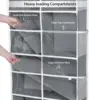 Over the Door Organizer, 6 Tiers Behind Door Storage with Clear Deep Pockets Door Hanging Organizer for Closet, Bedroom, Nursery 5