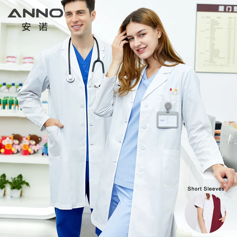 Doctor Medical Coat Unisex Lab Uniforms Dentistry Clinic Overall Pharmacy Chemistry Gown medical lab coat