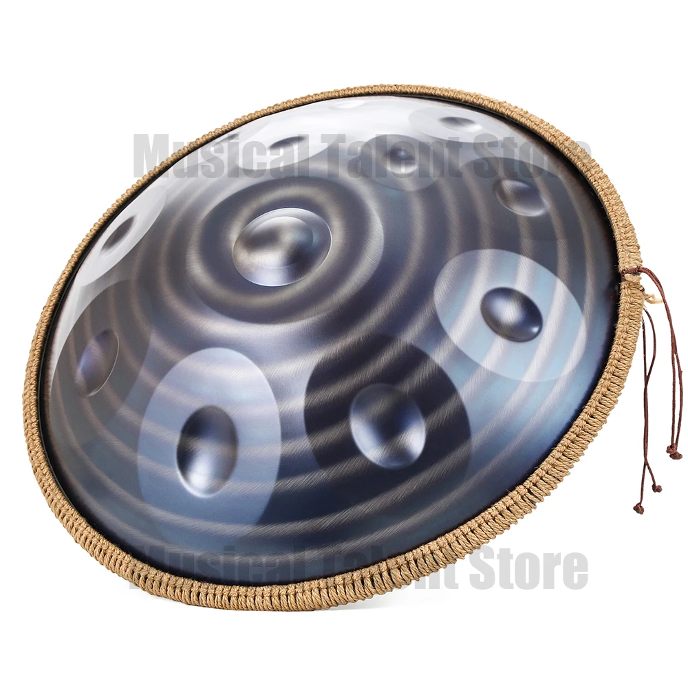 Handpan NXSLONE - 10 Notes En Ré Mineur - 432 Hz - Diamètre 22 Pouces - Pour Méditation Et Thérapie Sonore