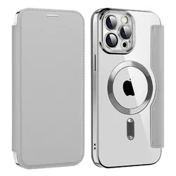 Custodia in pelle flip magnetica premium con tasca per carte e protezione antiurto