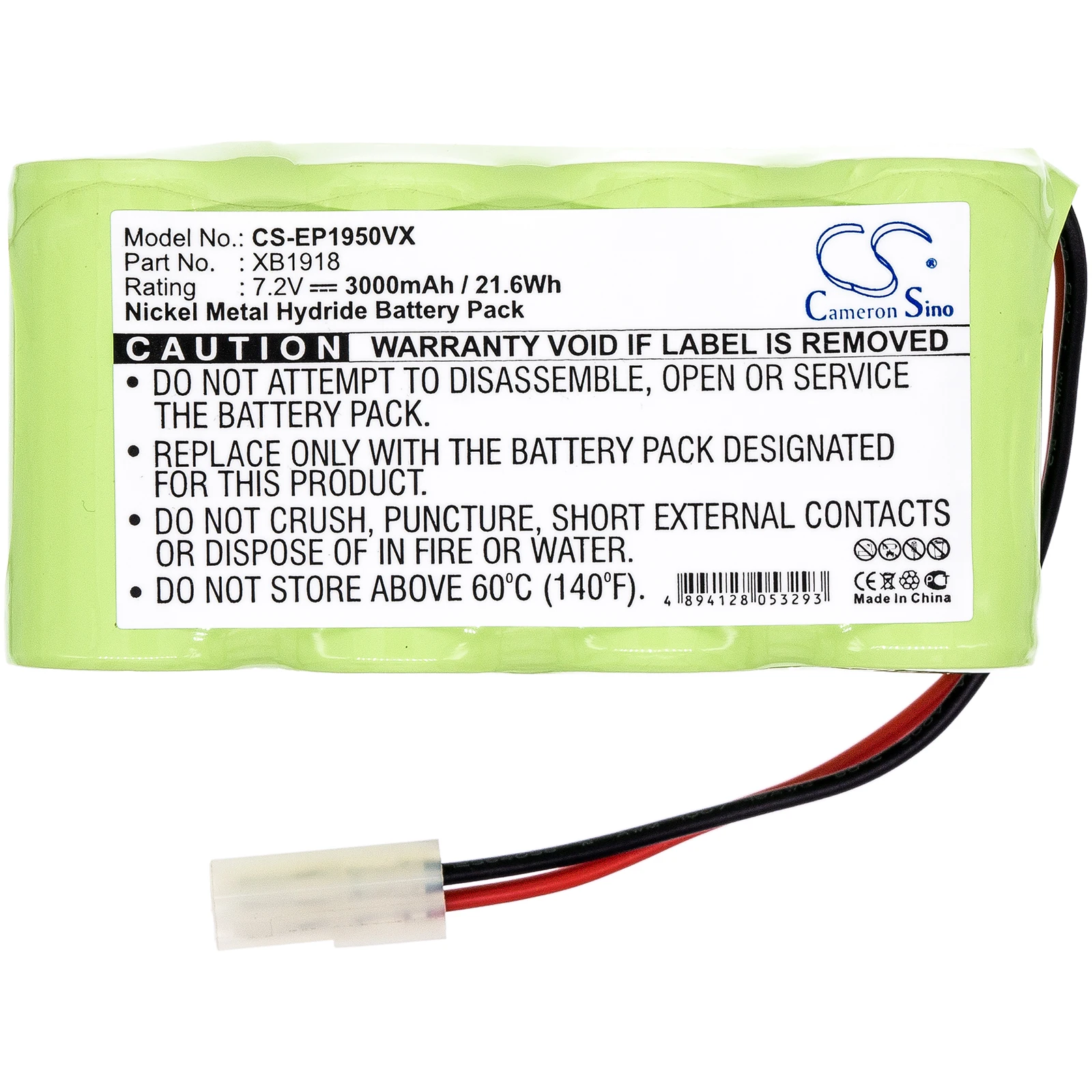 

Cameron Sino 3000mAh Vacuum Cleaner Battery for Euro Pro APL1172M, EU-36120, Shark V1917, V1950, VX3, XB1918