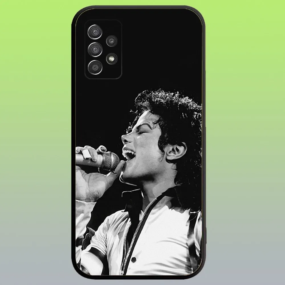 Singer Michael Jackson Premium Soft Black Phone Case