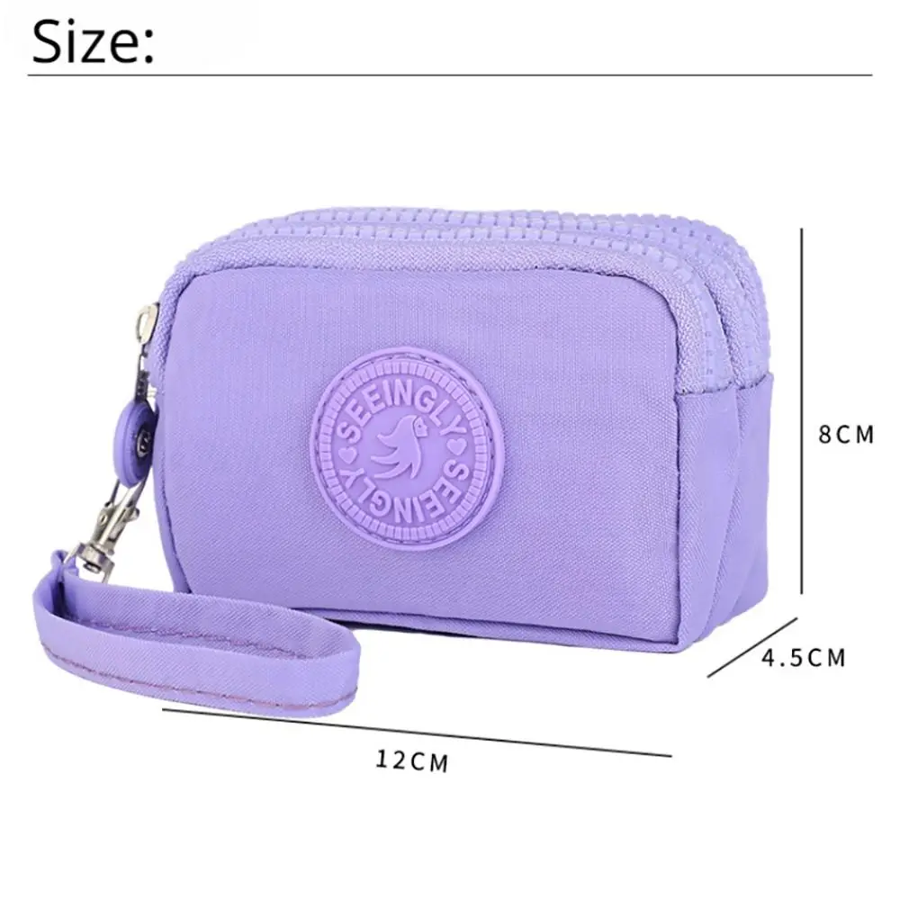 Universal Card Holder Coin Bags Three Layers Large Capacity Purse Zipper Waterproof Wallet Bank ID Credit Card Keys Earphone