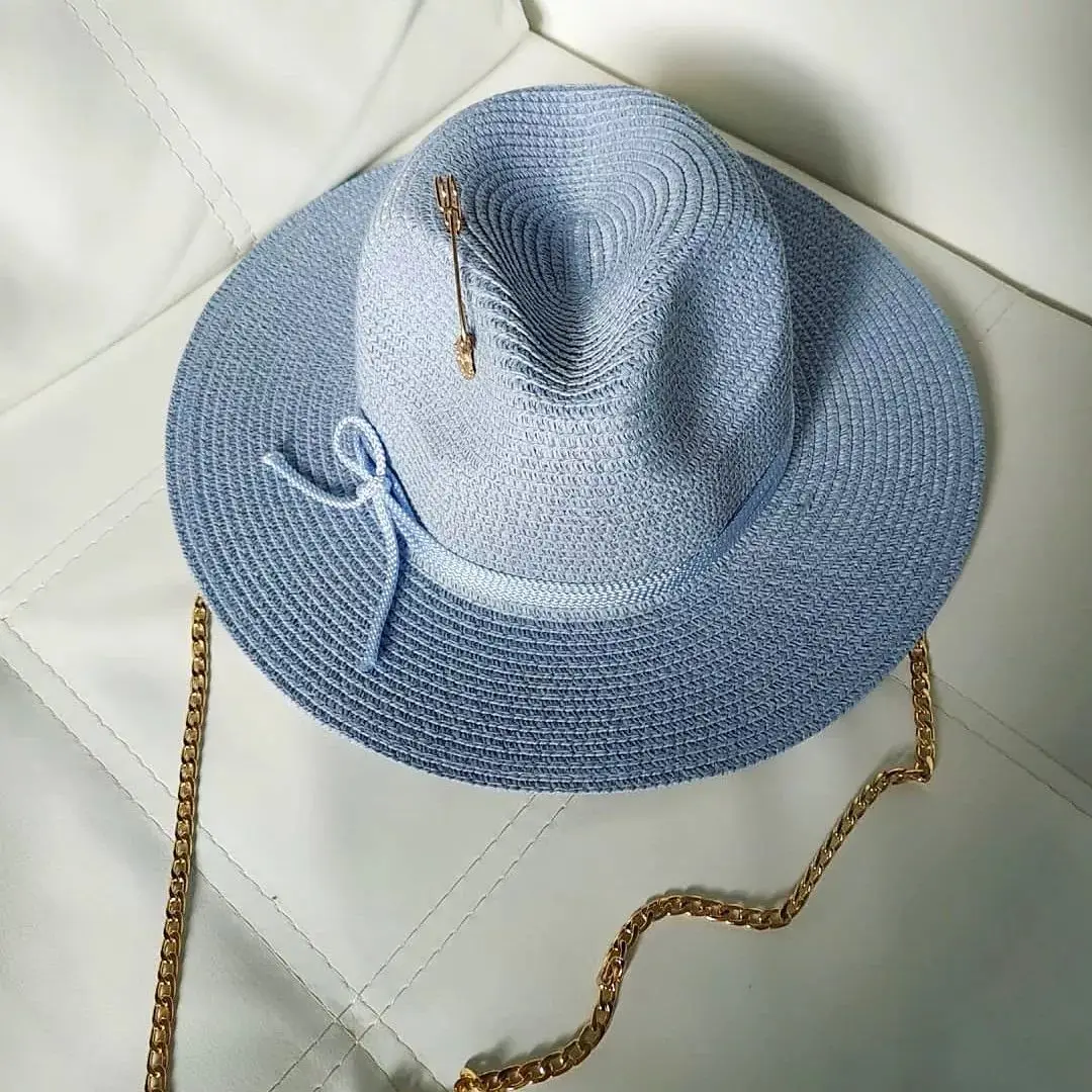 Sun Hat Sun Protection Hat Summer Lafite grass French Straw Hat for Women