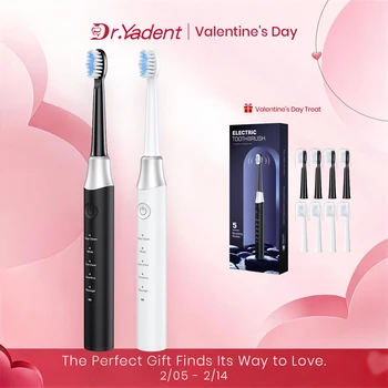 Dr.Yadent YD07 Electric Sonic Toothbrush Sensitive Gum Care Rechargeable Toothbrush 5 Modes Soft Brush Bristle 60 Days Life Long