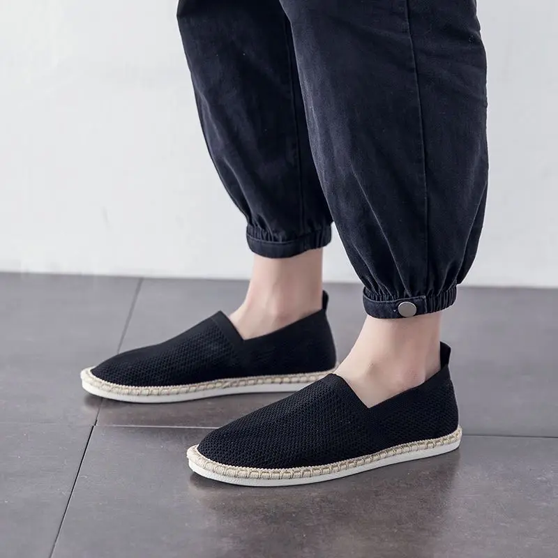Summer Vintage Kungfu Shoes Black Chinese Traditional Shoes Mesh ventilation Wushu Tai Chi Old Peking Martial Art Sneaker