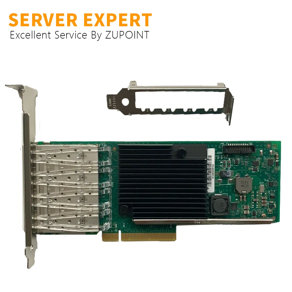 ZUPOINT X710-DA4 이더넷 통합 네트워크 어댑터 카드, 쿼드 포트, 10Gbps SFP + PCIe 이더넷 네트워크 카드
