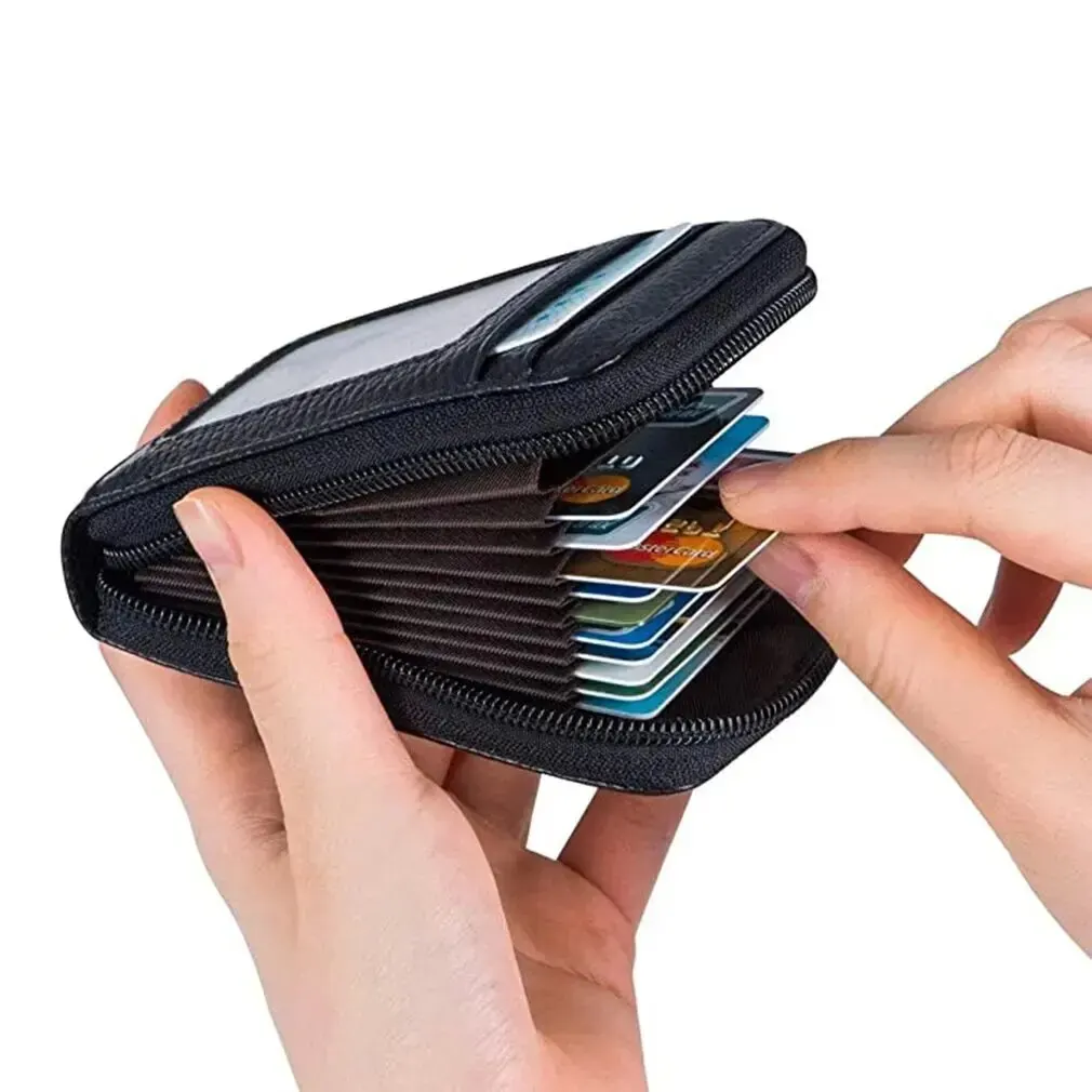 Portable Womens Card Bag Zipper