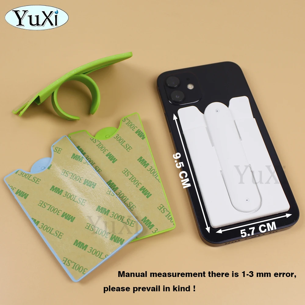 Colorful Silicone Adhesive Phone Wallet & Stand