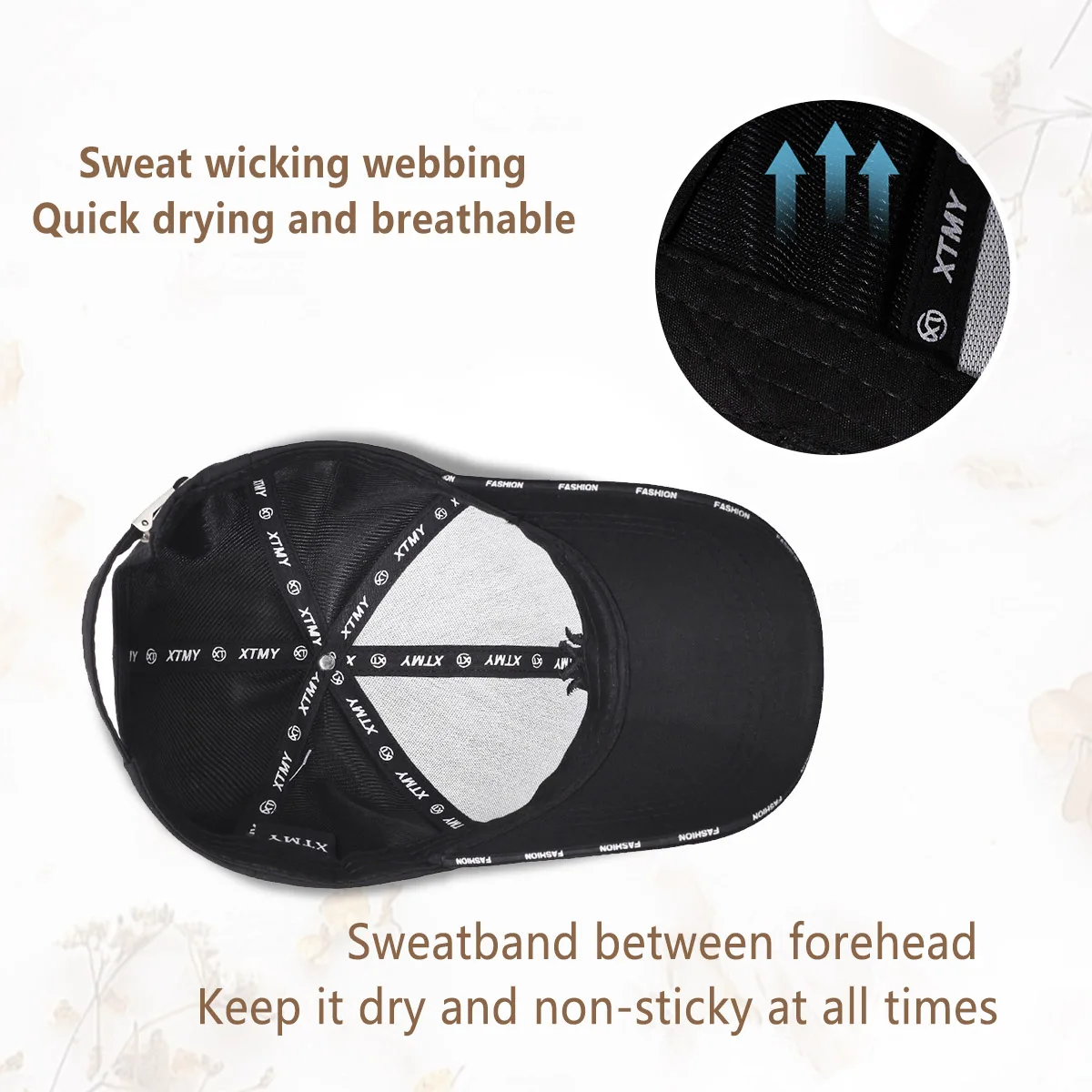 Unisex Embroidered Baseball Cap Spring and Summer Outdoor Adjustable Casual Cap Sunscreen Cap