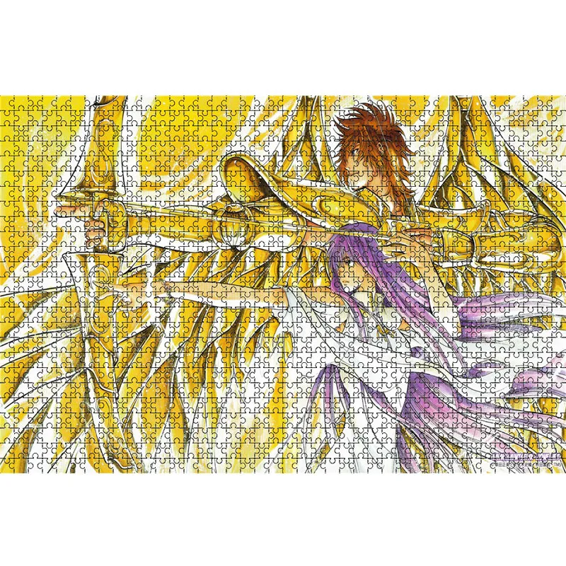 1000 Piece Japanese Animation Saint Seiya Jigsaw Puzzles Wooden Saori Kido Puzzles For Adults Children Educational Toys Gifts 4