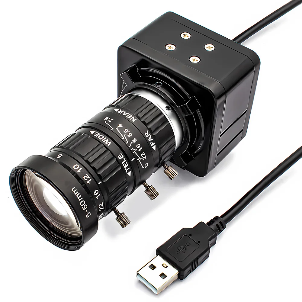 IMX577 12MP USB Camera 1080P 120FPS Industrial Metal Box With 5-50mm High Qualit