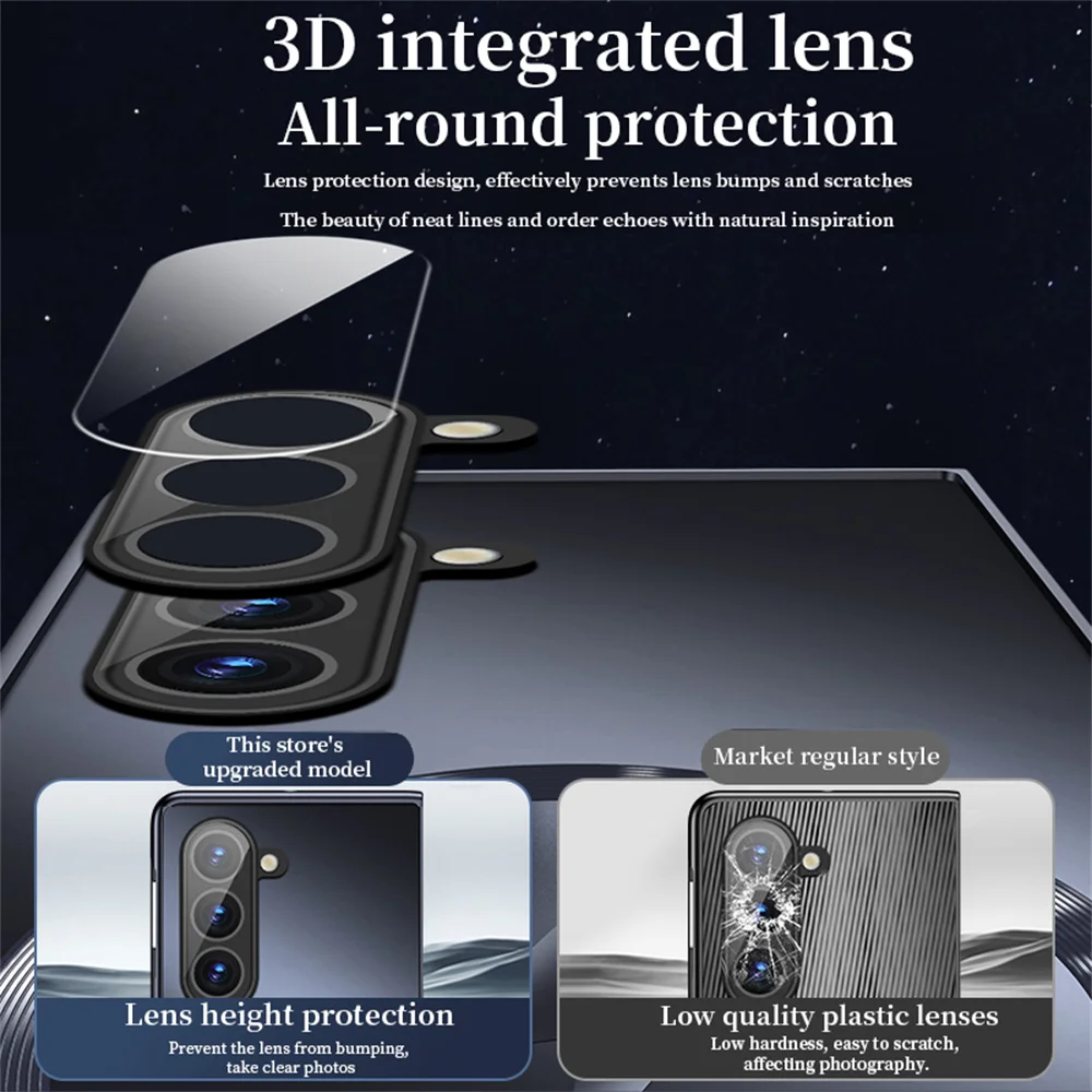 Luxury Frosted Matte Wireless Charging Case with Full Lens Protection
