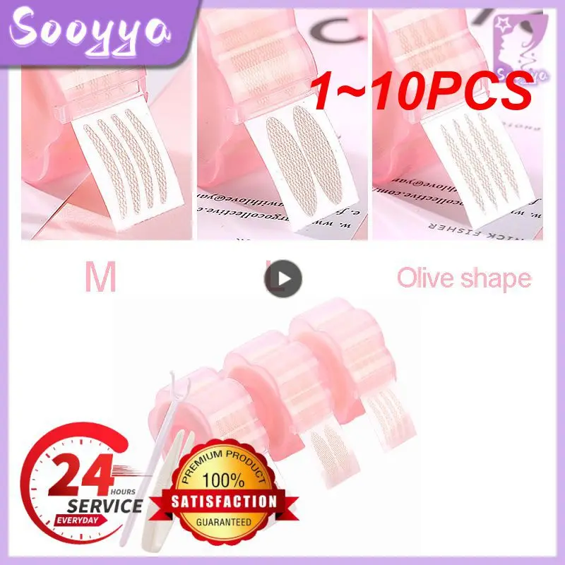 

1~10PCS Makeup Eyelid Sticker Invisible Fold Paste Adhesive Stripe L/M Big Eyes Waterproof Double Eyelid Make Up Tools