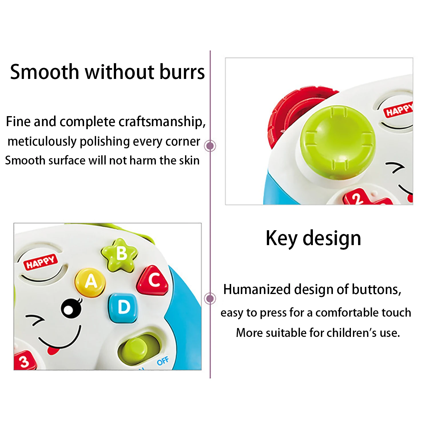 Puzzle early education video game music controller toy, parent-child interactive children's toy, cultivating thinking training 6