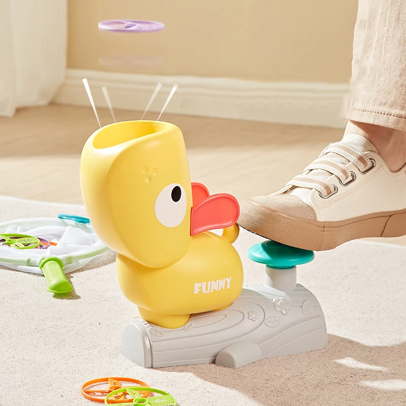 New Flying Disc flying saucer flying Discs Game Catapult Foot Step