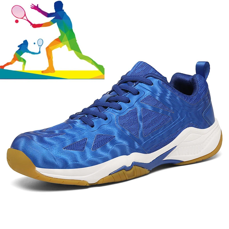 Professional Tennis Shoes, Men's and Women's Anti Slip Fitness Badminton Shoes, Men's Training Table Tennis Shoes