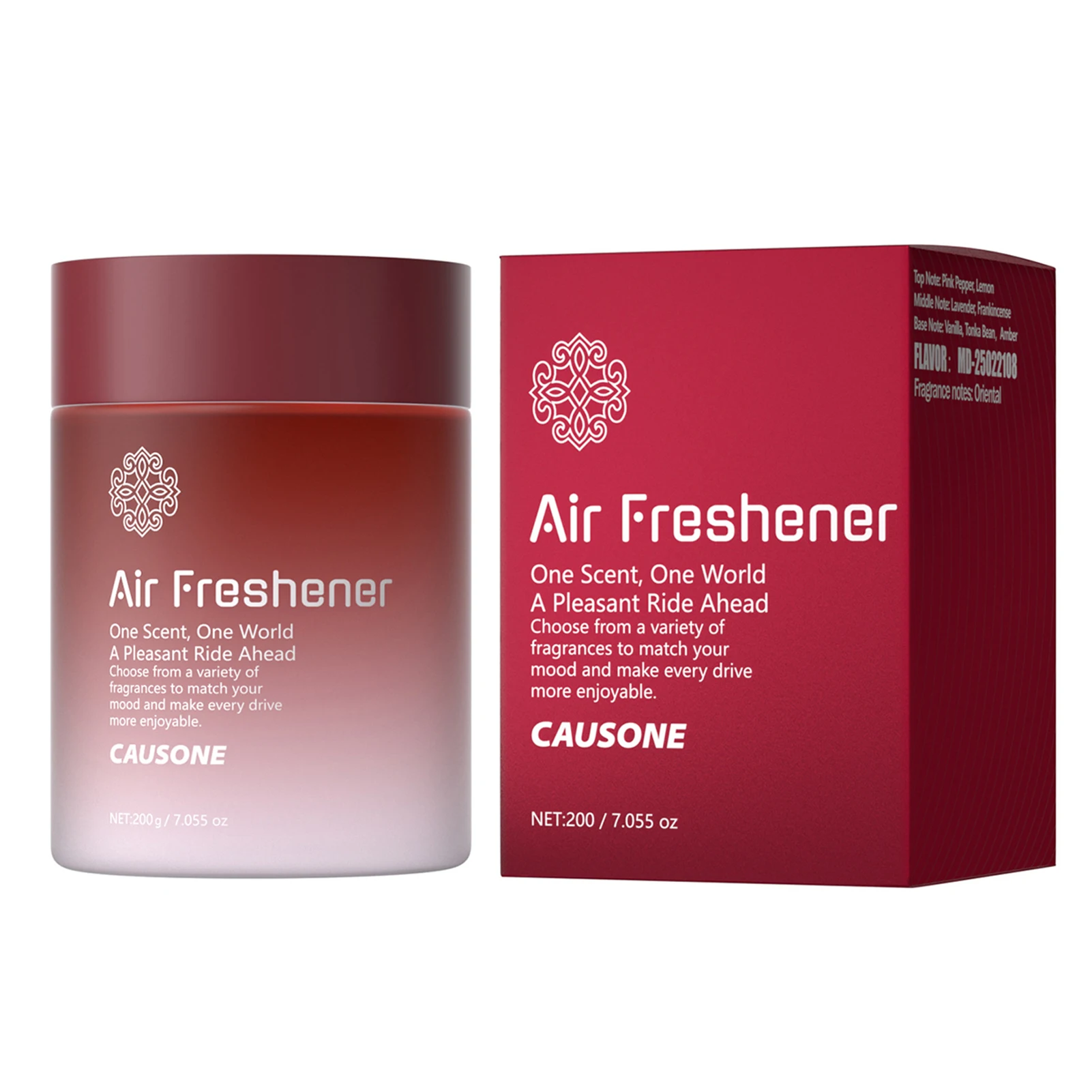Aromatherapy Car Air Freshener with Lasting Fragrance - Solid Diffuser and Deodorizing Balm