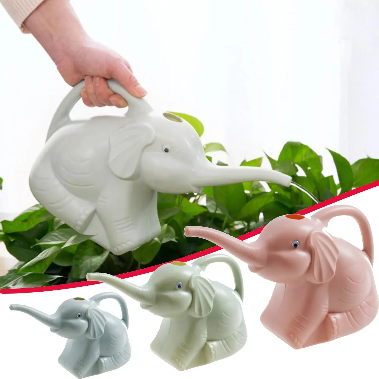 Watering Can Watering Pot Flower Watering Pot Elephant Watering Can Baby Watering Flower Long-Mouth Can Home Gardening Waterdruppelaar Plant Creative Plant Waterer