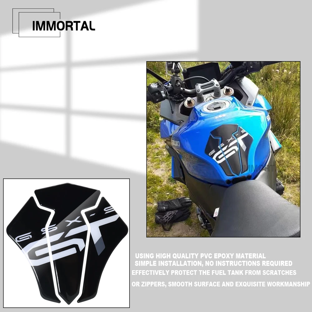 

For Suzuki GSX-S1000GT 2022 2023 Motorcycle Fuel Tank Pad 3D Sticker Non-slip Anti-scratch Protection Sticker