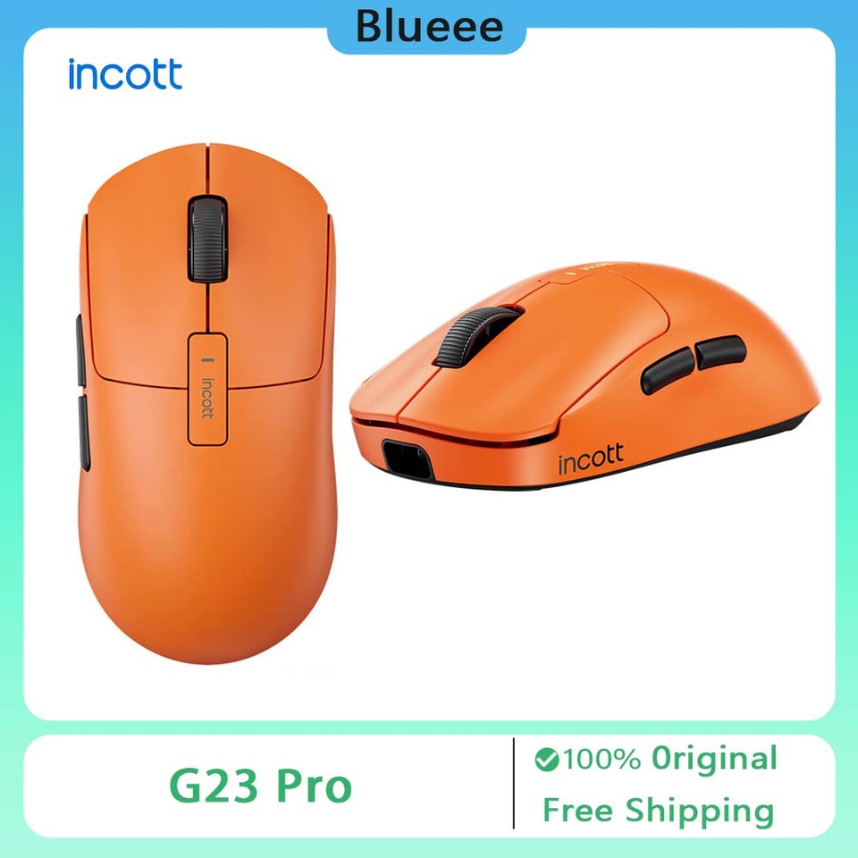 Incott G23 Pro Wireless Mouse 8k Hot Swap Dual Mode Fast Charge Paw3950 Sensor Gaming Mouse Ergonomics Pc Gamer Accessories Gift