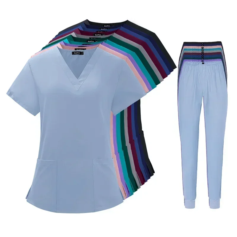 Hospital Dental Clinic and Operating Room Stylish Medical Work Uniform Set for Doctors and Nurses in Beauty Salon Pet