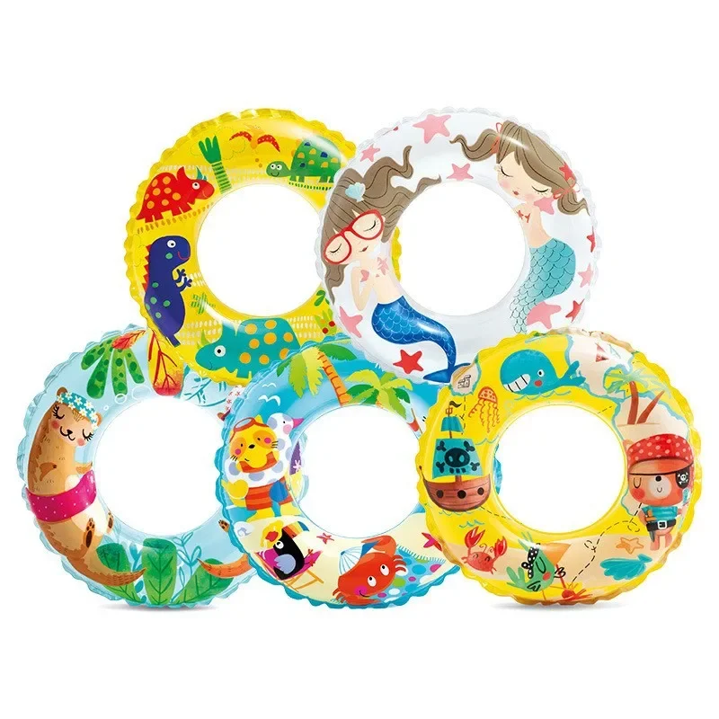 Intense 59242 Children's Swimming Ring BabyThickened Men's Women's Cartoon Lifesaving Ring 6-10 Years Old Underarm Swimming