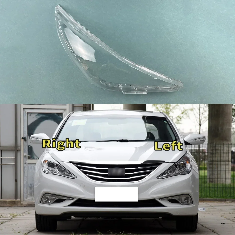 

For Hyundai Sonata 2011 2012 2013 2014 Car Front Headlight Lens Cover Auto Headlamps Lampcover Transparent Lampshades Lamp Shell