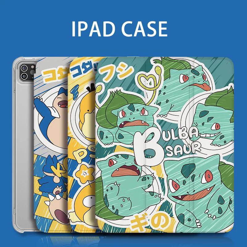 étui dessin animé pokemon bulbasaur pour ipad air étui pour ipad gen mini avec