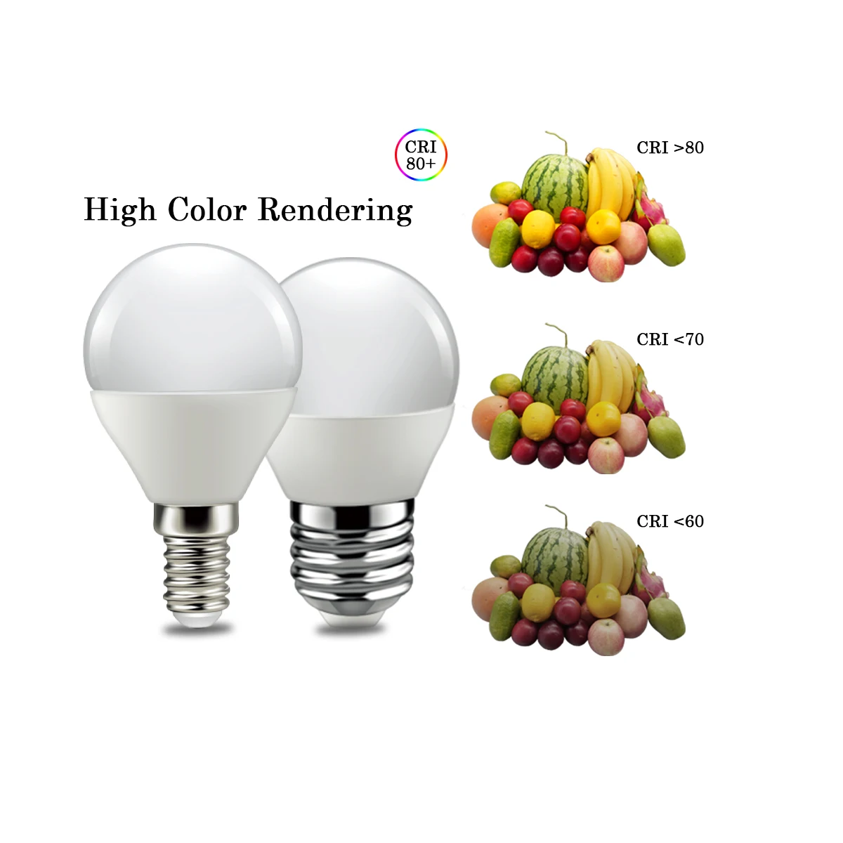 가정 장식 사무실 용 led 전구 G45 1 개 3W 5w 6W 7W E14 E27 AC220V, 아주 밝고 방한복 한 흰색, 2 개 구매시 1 개 무료 증정