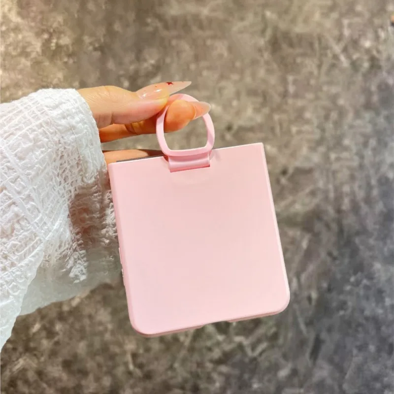 Matte Color Finger Ring Holder Protective Case - Durable PC Hard Shell Back Cover