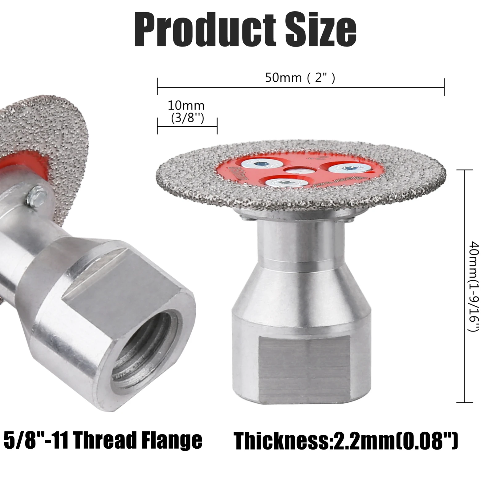 Diamond Cutting Blade Vacuum Brazed Diamond Engraving Saw Caving Blade 5/8''-11 Flange Grinding Disc Cutting For Tile Marble Concrete Ceramic