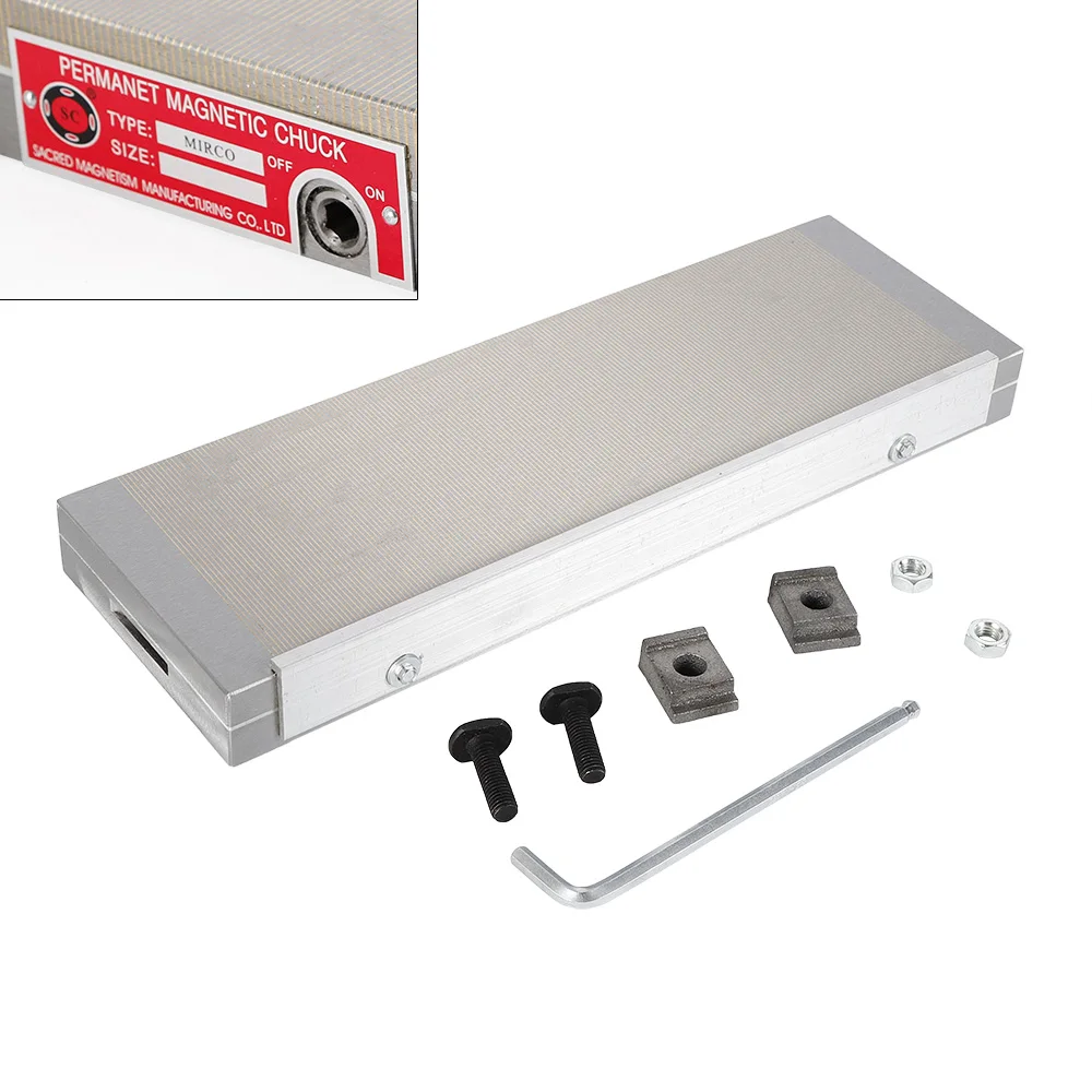 Surface Grinder Permanent Magnetic Chuck EDM Pole Gap Fine Chuck Machining Workholding Machine Kit