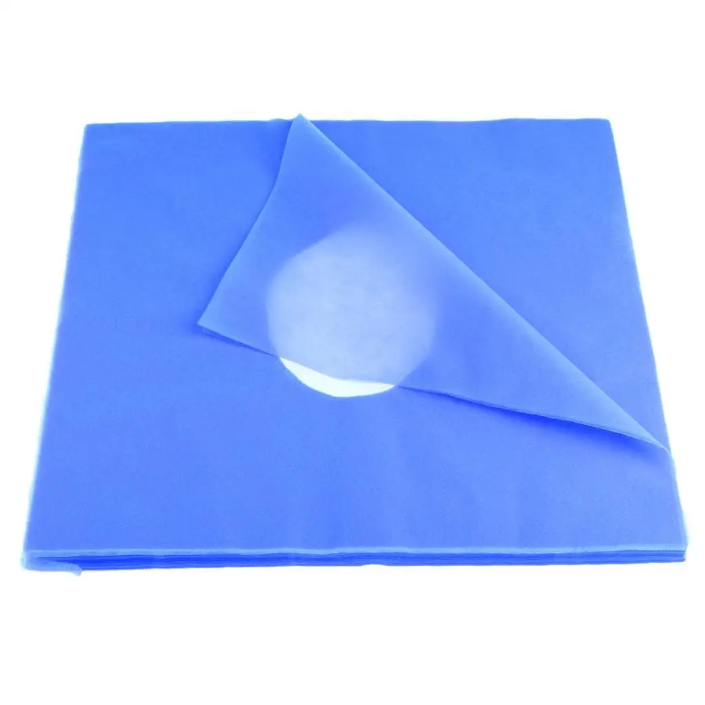 Disposable Non-woven Cloth Face Hole Table Cover Headrest Beauty Salon Accs Pink C