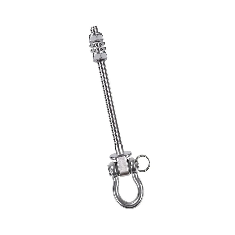 Heavy Swing Hook Bolt 150/180mm Stainless Steel Bow Shaped Swing Hooks For Outdoor Sandbag Hanging Chair Accessories mount hook plates
