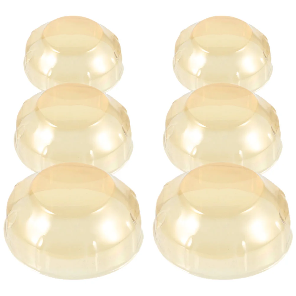 6 Pcs Smoke Cover Flexible Dust Fire Safety Smoking Alarm Mistake Prevention Plastic Plate