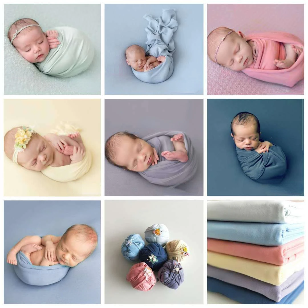 Newborn Photography Props  Wrapped Blanket Baby Full Moon 100 Days Photography Props Studio Photography Blanket. coconut newborn photography props children photography props wooden flowerpot studio photo basin multicolor optional