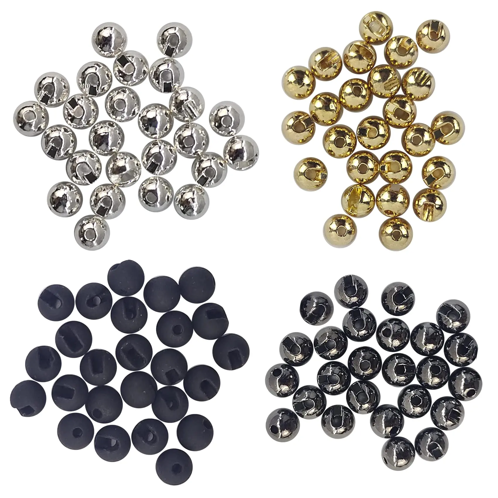 Aventik Eupheng Tungsten Beads for Fly Tying - High-Density Slotted Bead Heads for Nymph Fishing