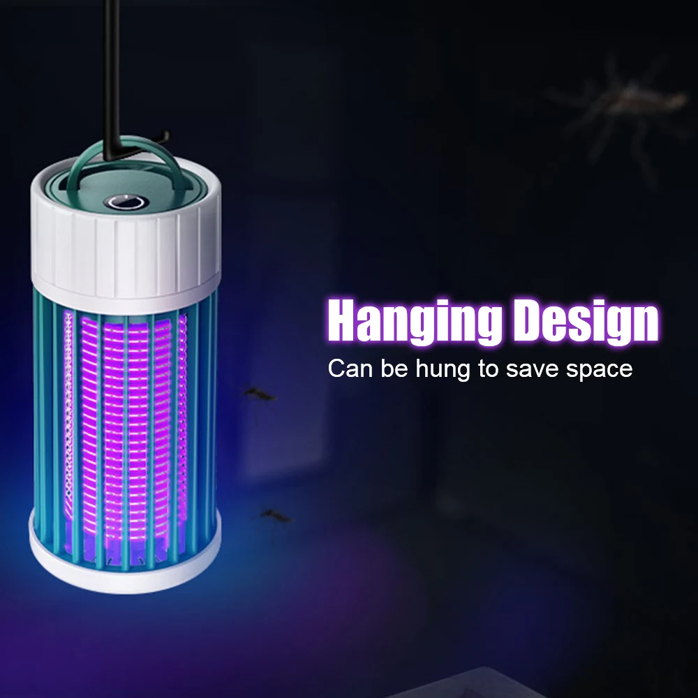 Mute Electronic Insect Killers Camping Anti Fly Trap LED Rechargeable Anti Mosquito Repellent Killer Portable Indoor Bug Zapper