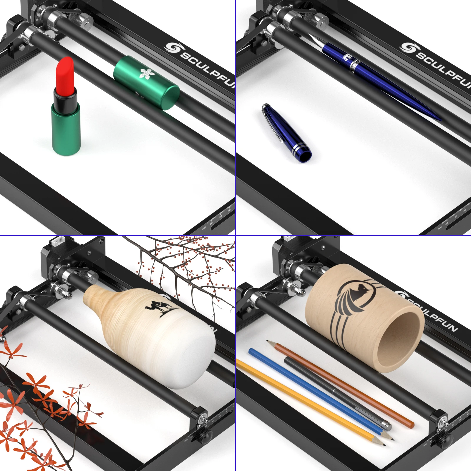 best 3d printer for beginners Sculpfun Laser Rotary Roller Engraving Module Engraver Y Axes 360° Rotating for Cylindrical Objects Cans D Drucker DIY Kit 3d printer designs