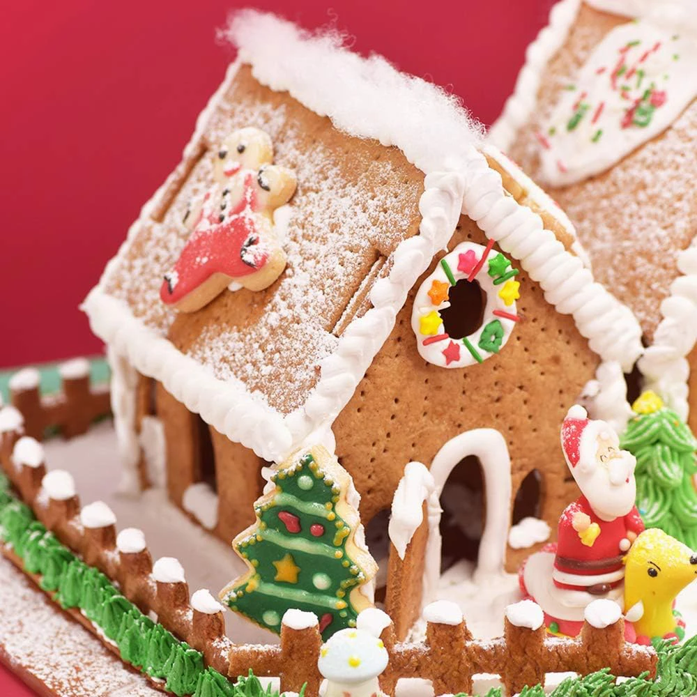 Christmas Cookie Cutter Set Stainless Steel Gingerbread House Cookie Cutter Set Cake Biscuit Mold 10 Pcs cookie cutter baking mold cookie mould