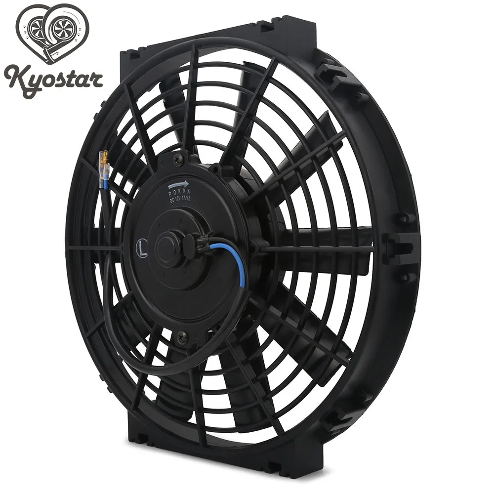 8" 10" 12V 80W Electric Radiator Intercooler Engine Radiator Oil Cooler Slim Cooling Pull Push Fan for Universal