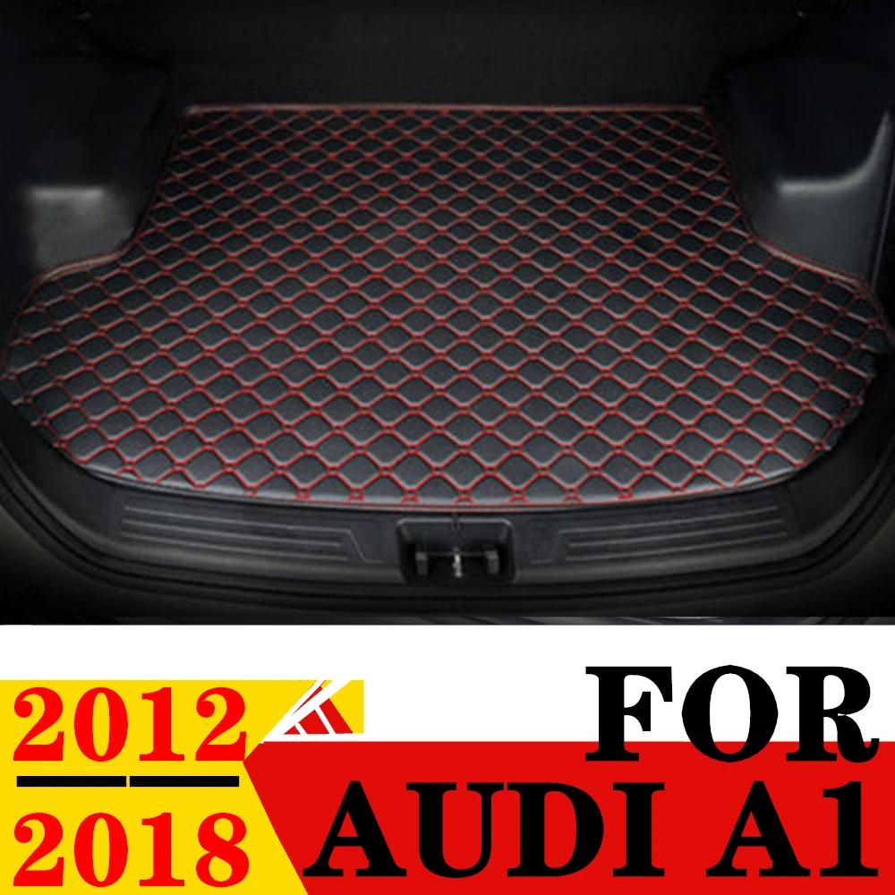 

Коврик для багажника автомобиля для AUDI A1 2018 2017 2016 2015 2014 2013, плоский боковой защитный коврик для задней части грузового автомобиля, коврик для заднего багажника
