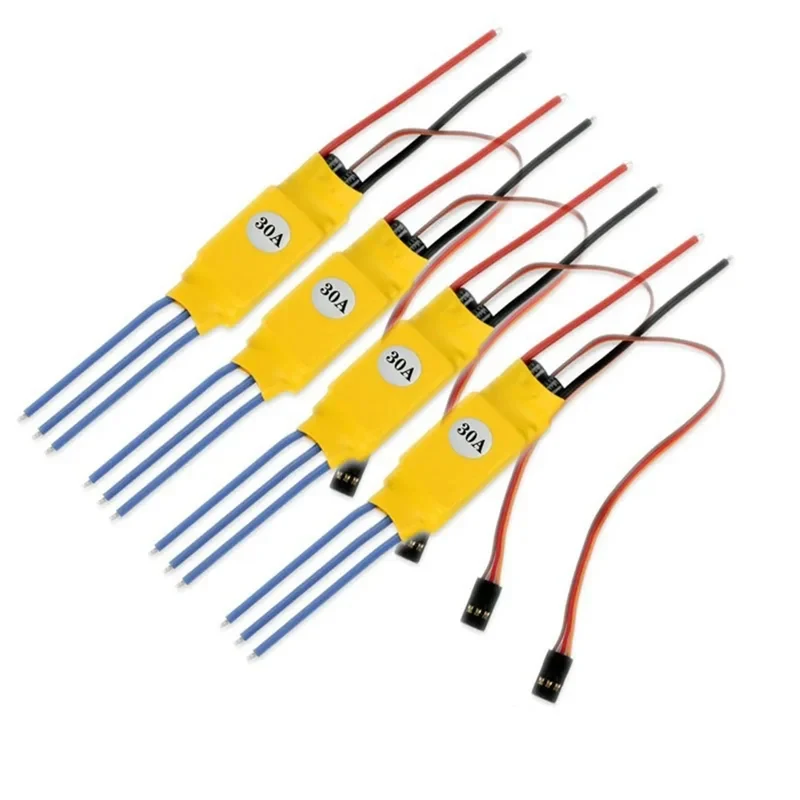F450 쿼드, T-Rex 헬리콥터 및 FPV 드론용 BEC 포함 HW30A 30A 브러시리스 ESC