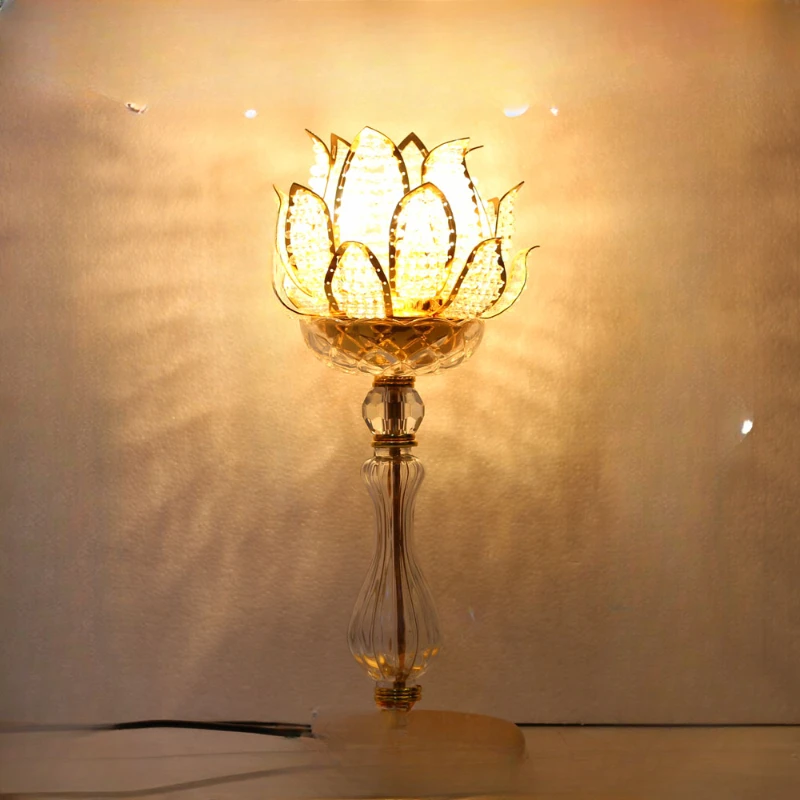 

Buddha Utensils Multi-Light Lamp Guanyin Buddha Worshiping Lamp Led Pilot Lamp Buddha Shrine Handmade Large Crystal