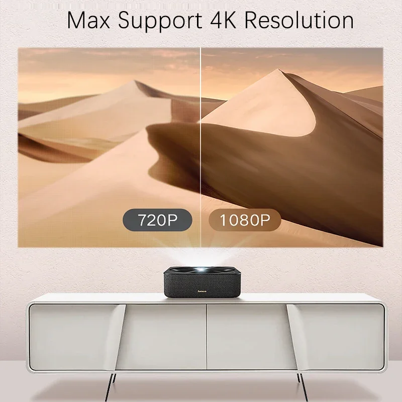 홈 시어터용 스마트 HDR 비디오 비머, 1080P 1200 ANSI 루멘 레이저 프로젝터, 지지대 4K 프로젝터, 비디오 시네마