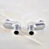 2Pcs Chrome Claw Foot Bathtub Shower Faucet Adjustable Adapter Swing Arms Wall Mount Replacement Part Bathroom Supplies Nba183 4