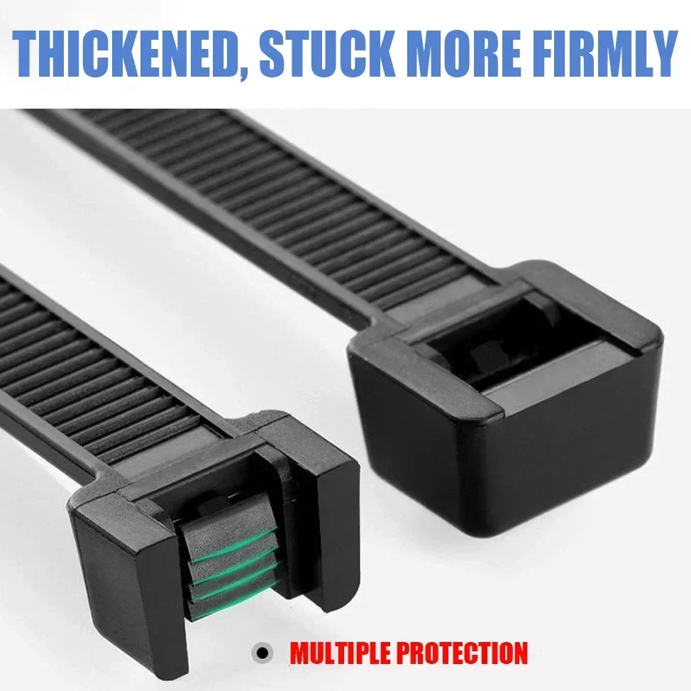 Cable Ties Plastic Cable Ties Self-locking Rings Reusable Nylon Cable Zipper Ties Cables Straps Fastening Loop For Home 100/200/300PCS